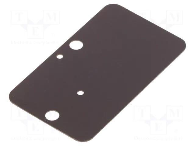 Washer; 1005; rectangular; 38x25.5x0.5mm Marquardt 231.010.011