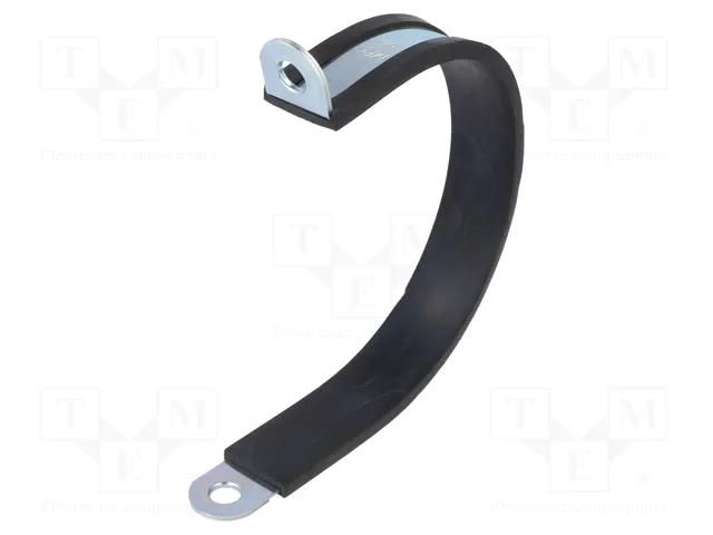 Fixing clamp; ØBundle : 92mm; W: 25mm; steel; Cover material: EPDM MPC INDUSTRIES MPC-LKD19225