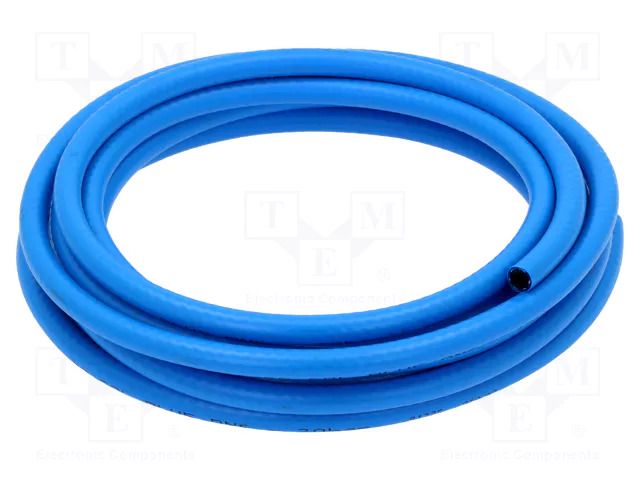 Hose; max.20bar; L: 1m; PVC,SBR; Gol Blue; Tube in.diam: 6mm; blue PNEUMAT GOL-BLUE-6
