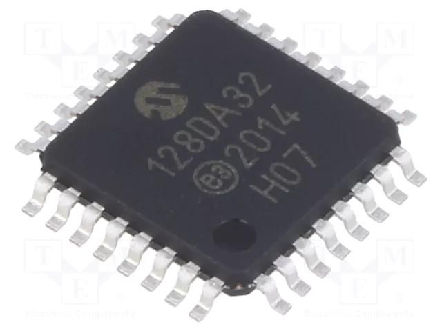 IC: AVR microcontroller; TQFP32; 1.8÷5.5VDC; Cmp: 3; AVR128; AVR-DA MICROCHIP TECHNOLOGY AVR128DA32-E/PT