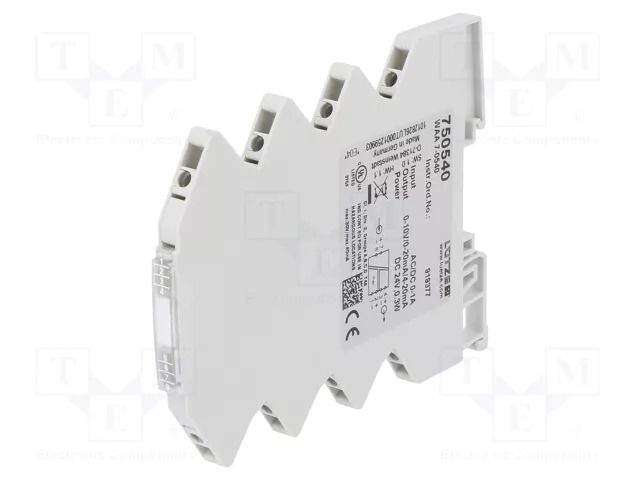 Converter: analog signals; for DIN rail mounting; 0÷1A AC/DC LÜTZE 750540