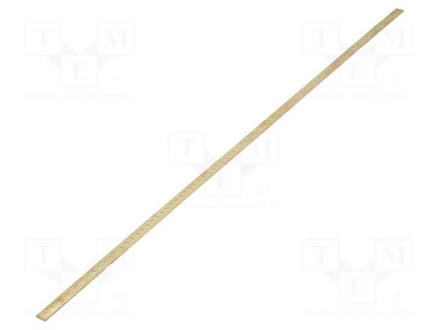 Earthing strip; copper; W: 15mm; L: 1000mm; for enclosures; Thk: 3mm SCHNEIDER ELECTRIC NSYECB1M153