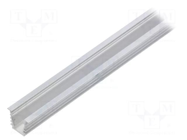 Profiles for LED modules; natural; L: 1m; DEEP10; aluminium TOPMET TOP-DEEP10-1M