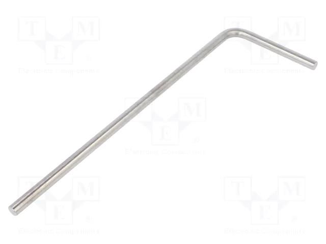 Connecting tubes; angular; D: 10mm; L: 300mm; stainless steel; oval ELESA+GANTER GN480.3-D10-100300