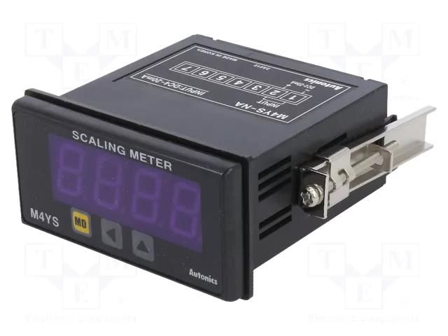 Meter; pressure,speed,temperature,humidity; on panel; IP20; 14mm AUTONICS M4YS-NA