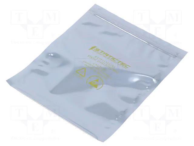 Protection bag; ESD; L: 152mm; W: 102mm; Thk: 76um; 100pcs; <100GΩ STATICTEC PRT-STP15102152