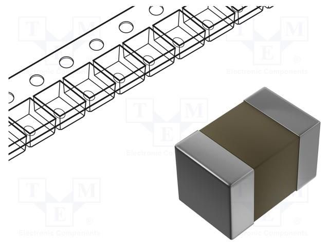 Capacitor: ceramic; MLCC; 47pF; 50V; C0G (NP0); ±1%; SMD; 0805; 180mm KYOCERA AVX 08055A470FAT2A