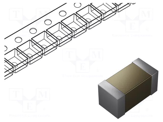 Capacitor: ceramic; MLCC; 10nF; 10V; X7R; ±10%; SMD; 0201 YAGEO CC0201KRX7R6BB103