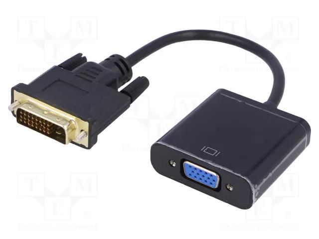 Converter; D-Sub 15pin HD socket,DVI-D (24+1) plug; 0.15m AKYGA AK-AD-50