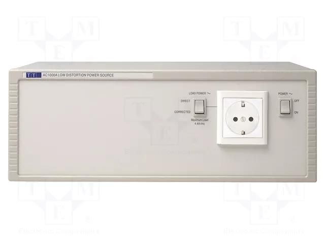 Power supply: laboratory; AC,single-channel; Uout: 230VAC; 4.4A AIM-TTI AC1000A-SCHUKO