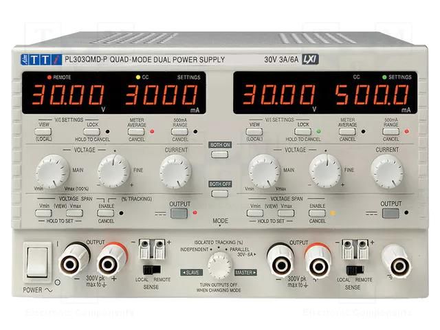 Power supply: programmable laboratory; Ch: 3; 0÷30VDC; 0÷3A; 0÷3A AIM-TTI PL303QMD-PG