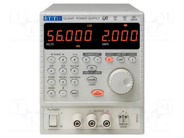 Power supply: programmable laboratory; Ch: 1; 0÷56VDC; 0÷4A; 112W AIM-TTI QL564P-SII