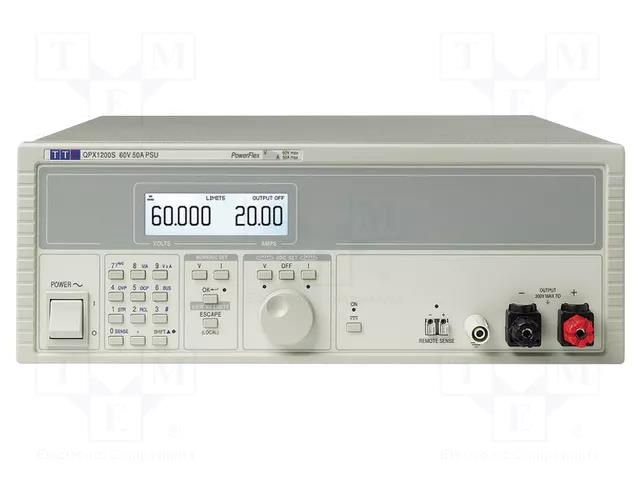 Power supply: laboratory; switching,single-channel; 0÷60VDC AIM-TTI QPX1200S