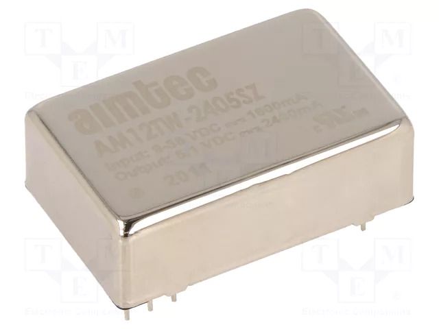 Converter: DC/DC; 12W; Uin: 9÷36VDC; Uout: 5.1VDC; Iout: 2.4A; DIP24 AIMTEC AM12TW-2405SZ