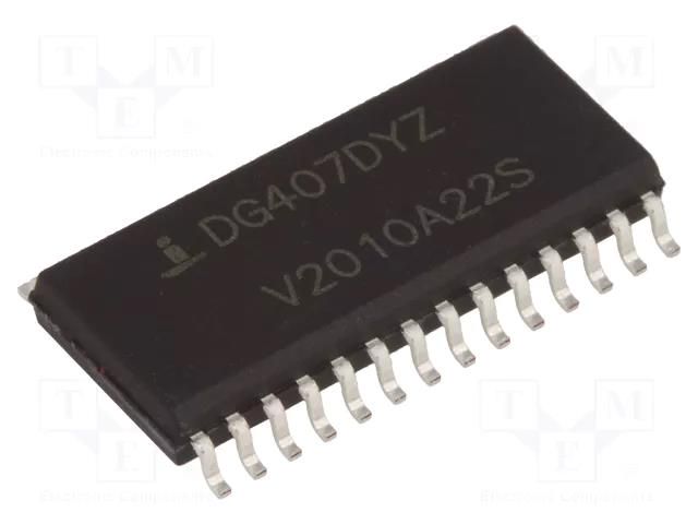 IC: multiplexer; 8: 1; Ch: 2; SO28; tube; ±5÷20VDC,5÷34VDC; 30mA RENESAS DG407DYZ