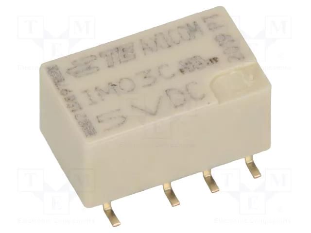 Relay: electromagnetic; DPDT; Ucoil: 5VDC; 2A; 0.5A/125VAC; IM; SMT TE Connectivity IM03CGR