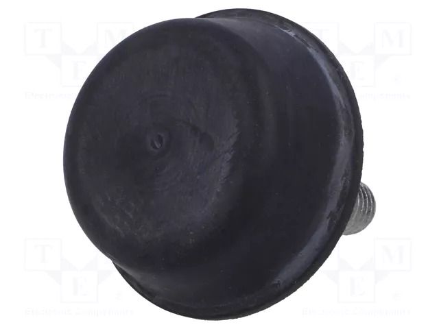 Vibroisolation foot; Ø: 50mm; Shore hardness: 70±5; 3007N; 601N/mm ELESA+GANTER DVB6-50-20M10-40-7