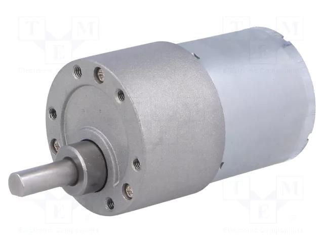 Motor: DC; with gearbox; 6÷12VDC; 5.5A; Shaft: D spring; 200rpm POLOLU POLOLU-4743