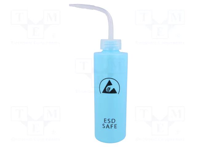 Dosing bottles; 250ml; ESD; blue; Features: with straw STATICTEC PRT-STW3320