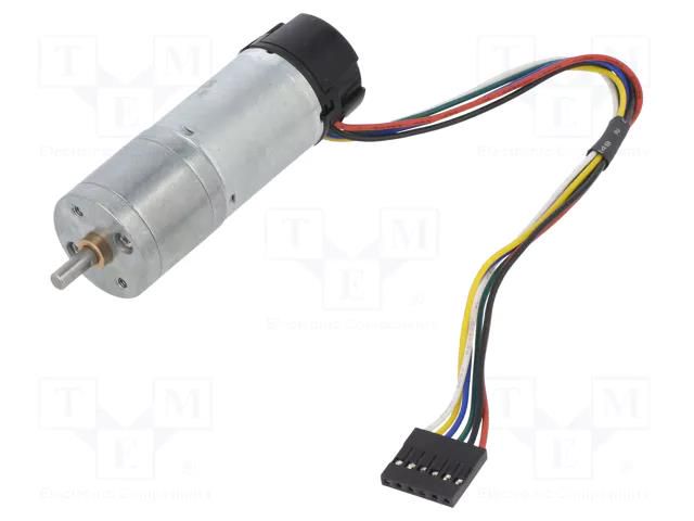 Motor: DC; with encoder,with gearbox; Medium Power; 12VDC; 2.1A POLOLU POLOLU-4868