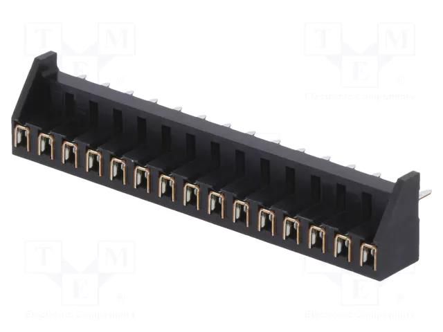 Connector: PCB to PCB; socket; female; PIN: 15; MDF7; straight; THT HIROSE MDF7-15S-2.54DSA95
