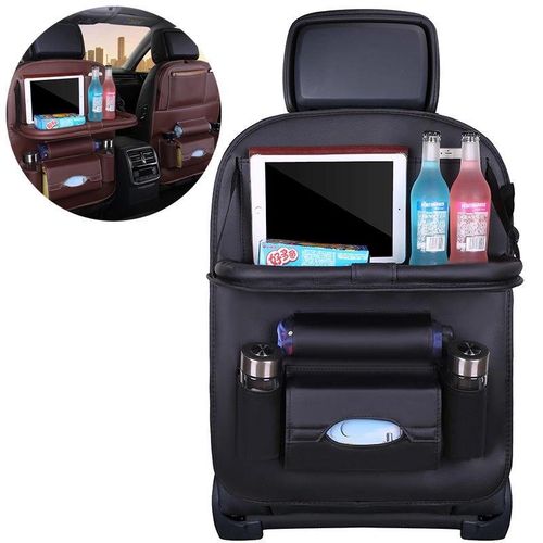 Car seat organizer seat protector seat cover shelf mini car table black, Hurtel 9111201942448 9111201942448