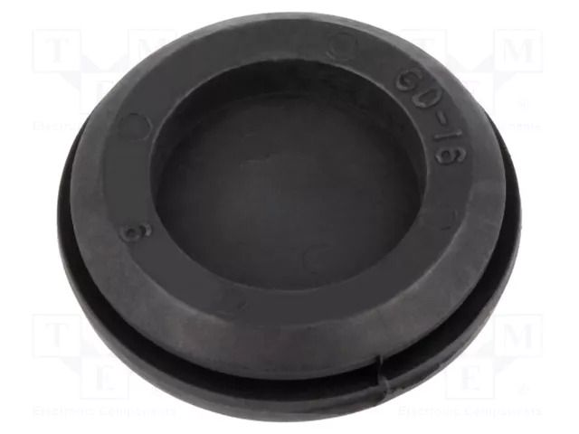 Grommet; with bulkhead; Ømount.hole: 79mm; Øhole: 69mm; black TRELLEBORG T-GD69