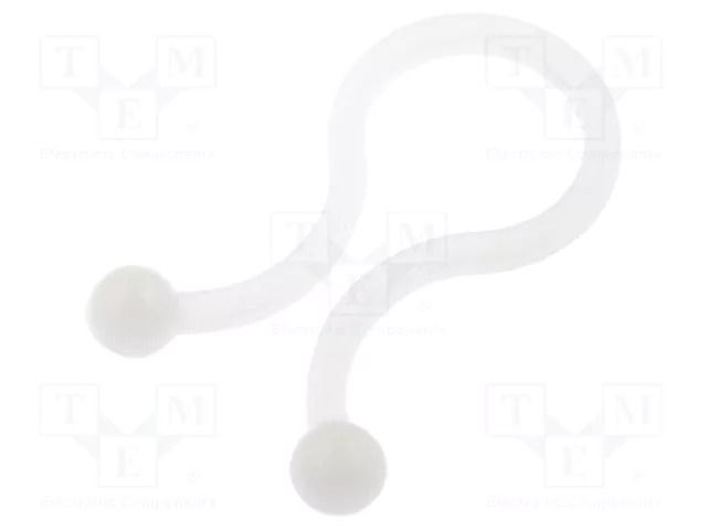 Cable clips; 7mm; polyamide; natural; UL94V-2 KSS WIRING TT-08