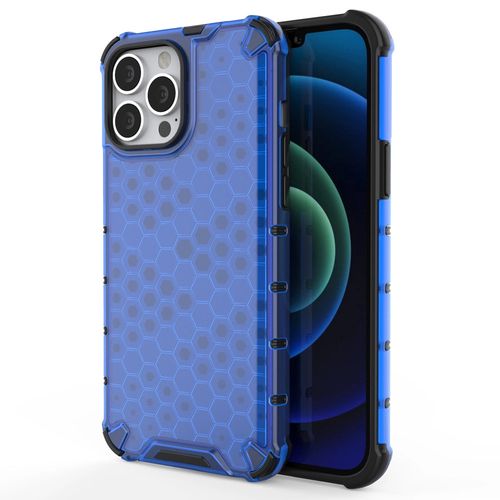 Honeycomb Case armor cover with TPU Bumper for iPhone 13 Pro Max blue, Hurtel 5907769326738 5907769326738