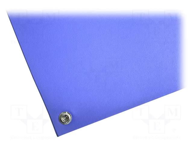 Mat: bench; ESD; blue; L: 1200mm; Width: 600mm; Thick: 2.4mm COBA EUROPE COBA-HR020001