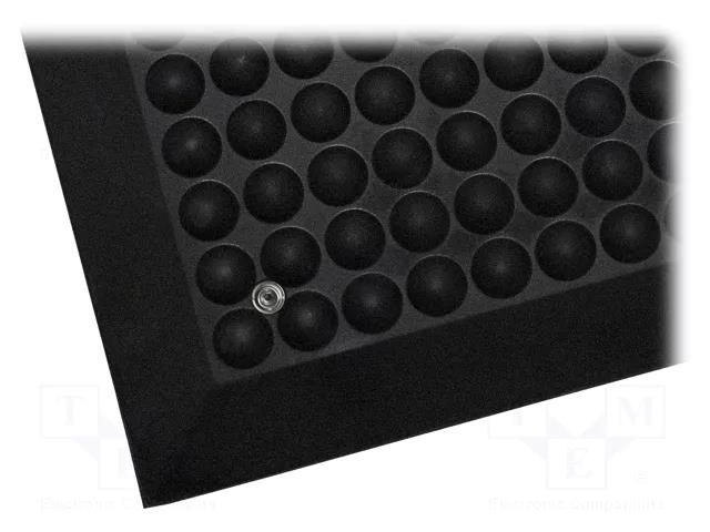 Mat: floor; ESD; black; L: 0.9m; W: 0.6m; Thk: 14mm; polyurethane COBA EUROPE COBA-SE010001ESD