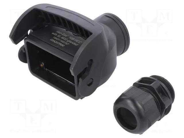 Enclosure for connectors: HDC; size 10B; for cable; Han-Eco® B HARTING 19431100757
