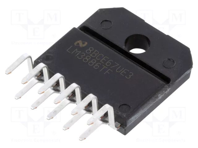 IC: audio amplifier; Pout: 68W; 20÷84VDC; Ch: 1; Amp.class: AB; 4Ω TEXAS INSTRUMENTS LM3886TF/NOPB