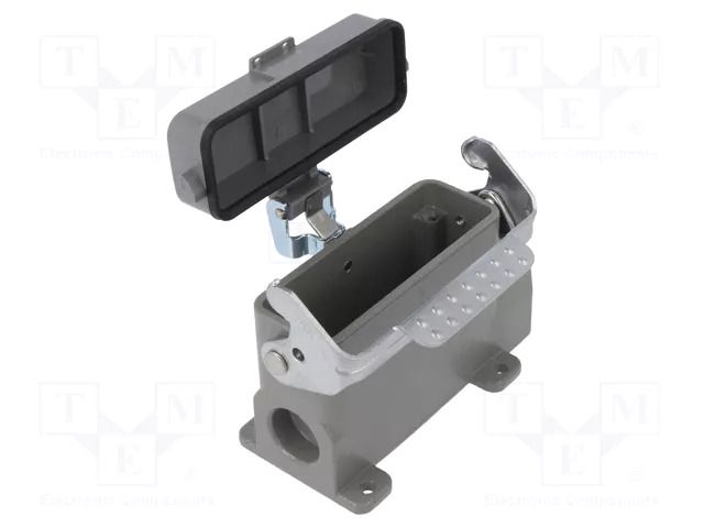 Enclosure for connectors: HDC; angled; size D16A; with latch DEGSON ELECTRONICS D16A-SF-1L-CV-M20