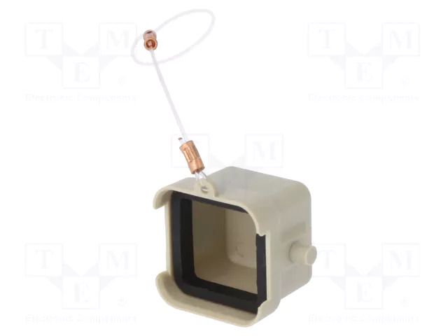 Size D3A; for latch; polycarbonate; UL94V-0; IP65; 21x21mm; grey DEGSON ELECTRONICS D3A.P-CV-2G