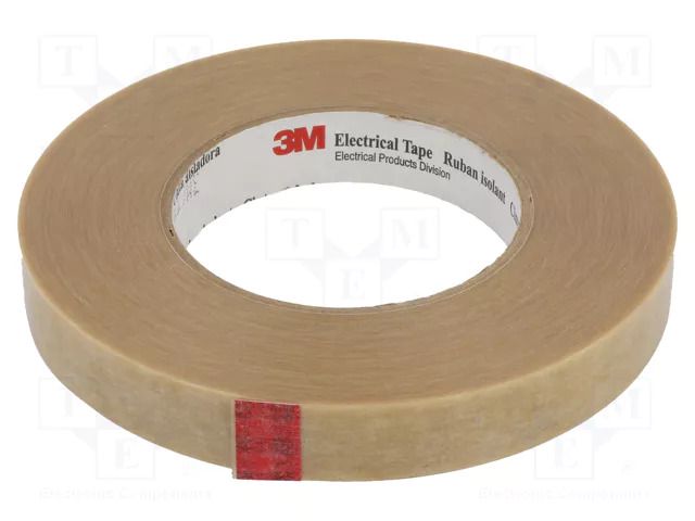 Tape: electrical insulating; W: 19mm; L: 45m; Thk: 0.304mm; beige 3M 3M-44D-A-19-45
