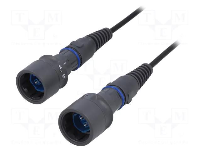 Fiber patch cord; PIN: 2; single mode duplex (SM); bayonet; LC BULGIN PXF6054CAB