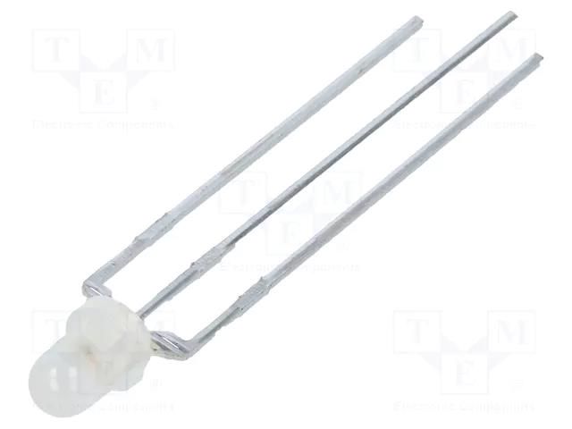 LED; red/green; 3mm; 60°; Front: convex; 2÷2.2VDC; No.of term: 3 LUMEX SSL-LX3059IGW