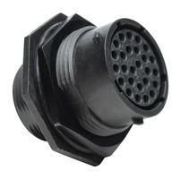 CIRCULAR CONNECTOR, RCPT, 26POS, JAM NUT RTS716N26S03