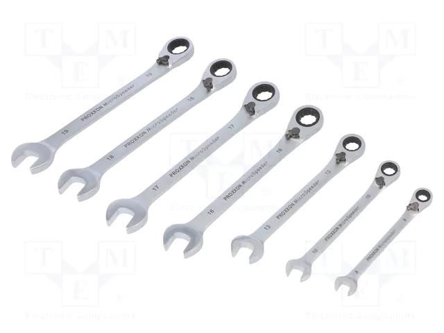 Wrench-set; combination spanner; MicroSpeeder; 7pcs. PROXXON PR23124
