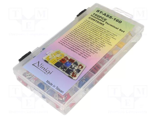 Kit: connectors; IDC,crimped; for cable; 160pcs. NINIGI ST-ASS-160