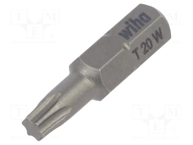 Screwdriver bit; Torx®; TX20; Overall len: 25mm; STANDARD WIHA WIHA.04927