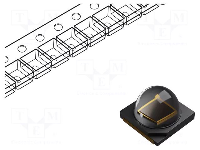 IR transmitter; 3535; 840÷870nm; transparent; 1400mW; 80°; SMD ProLight Opto PK2S-3KJE-A