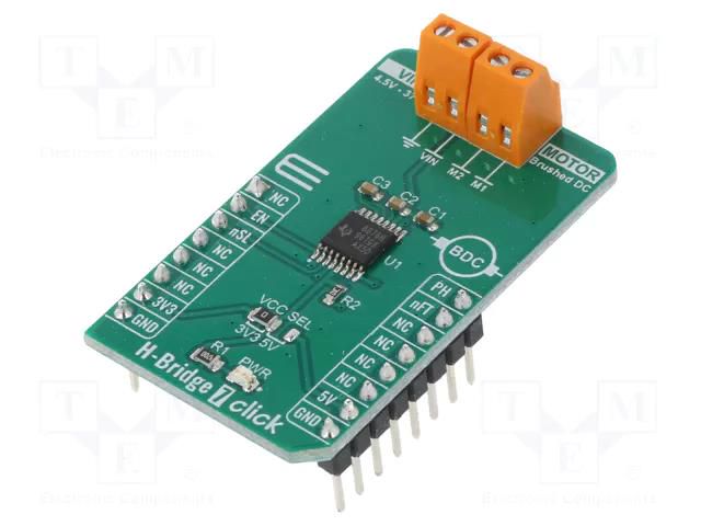 Click board; prototype board; Comp: DRV8876N; 3.3VDC,5VDC MIKROE MIKROE-4143