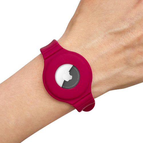 Silicone flexible case wristband wrist pendant case for Apple AirTag locator green, Hurtel 5907769326714 5907769326714