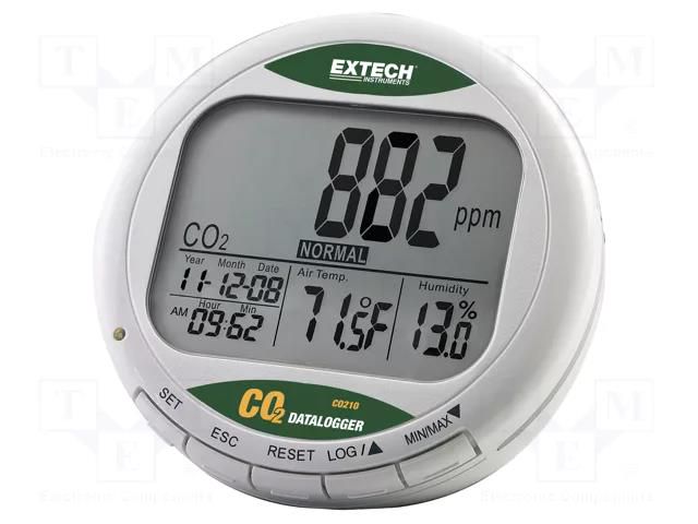 Meter: CO2, temperature and humidity; Range: 0÷9999ppm (CO2) EXTECH CO210