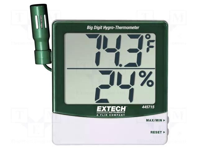 Thermo-hygrometer; -10÷60°C; 10÷99%RH; Accur: ±1°C EXTECH EX445715