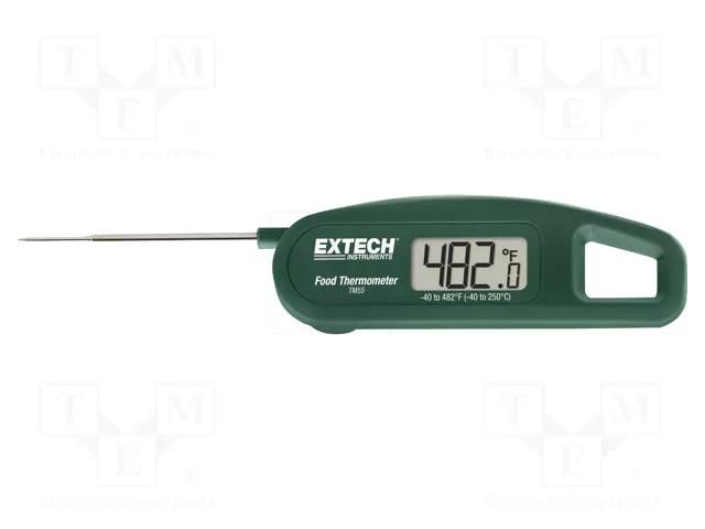 Meter: temperature; digital; LCD; Sampling: 2x/s; -40÷250°C; IP65 EXTECH TM55