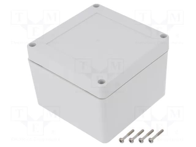 Enclosure: multipurpose; X: 105mm; Y: 105mm; Z: 75mm; ZP; ABS; IP67 KRADEX ZP10510575SJ-ABS