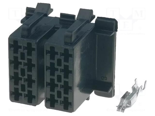 Kit; double plug,plug; ISO; PIN: 16 4CARMEDIA 361433